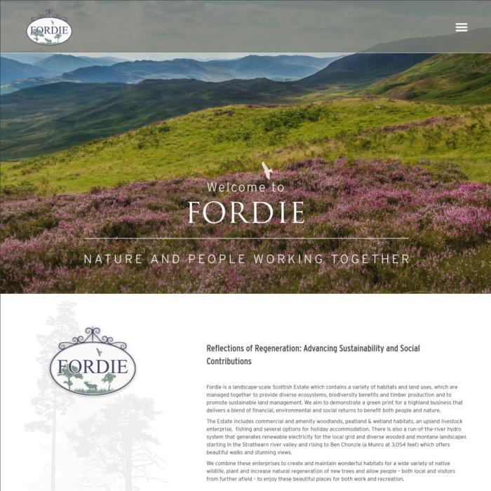 Fordie Estate Website