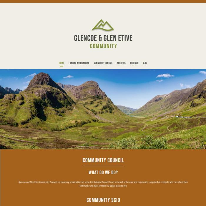 Glencoe and Glen Etive Community Website
