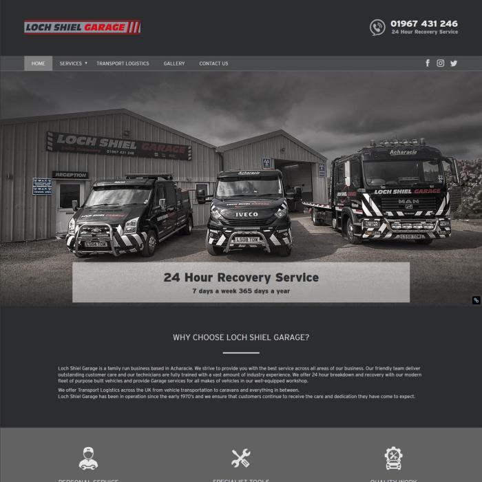 Loch Shiel Garage Website by Andy Lock Design