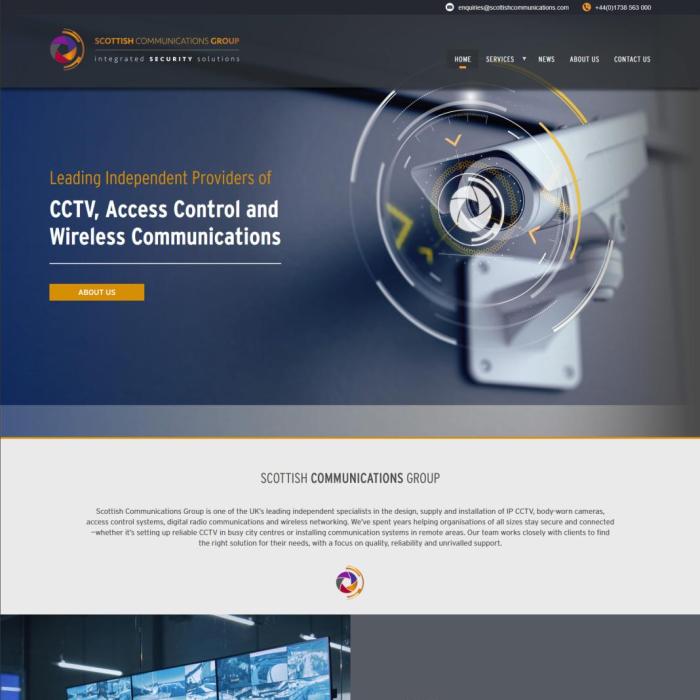 Scottish Communications Group Website