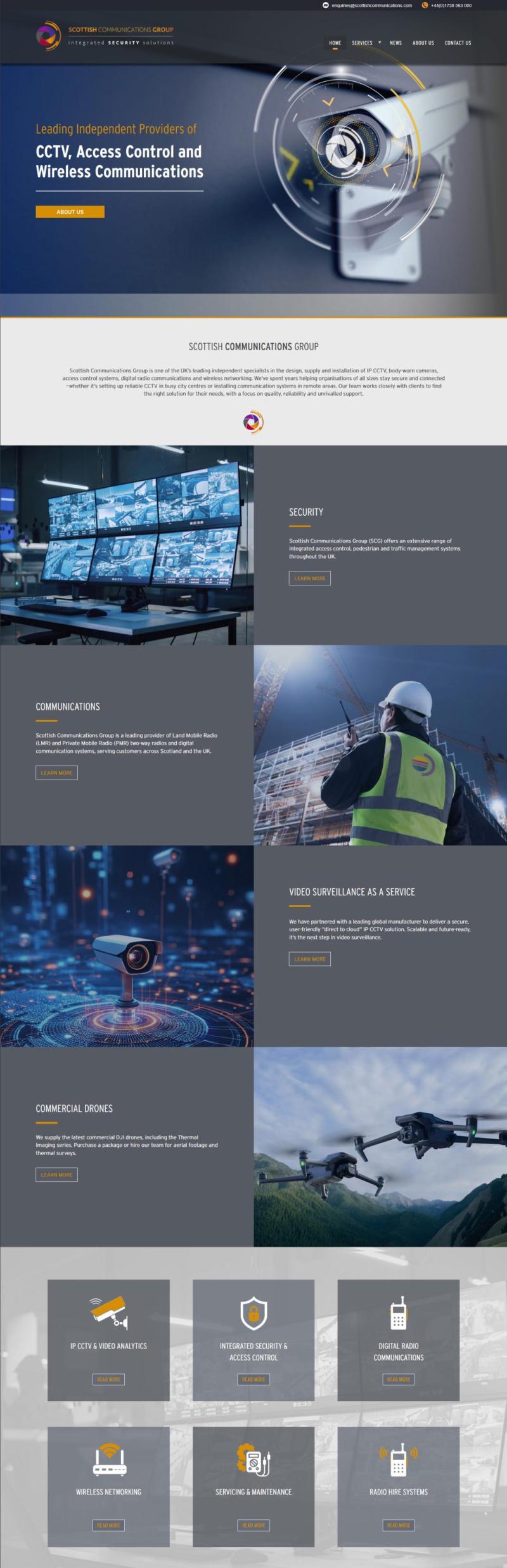 Scottish Communications Group Website
