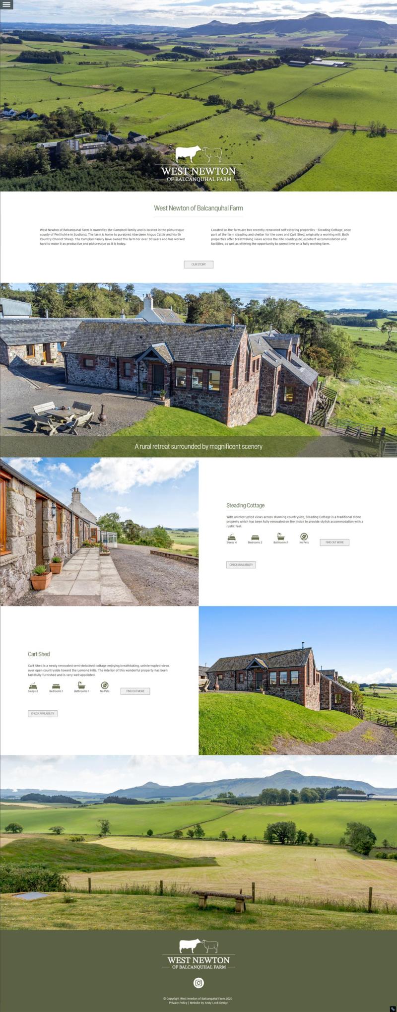 West Newton of Balcanquhal Farm Website