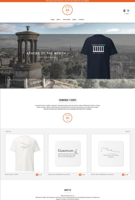 Ginger Tee Company Website