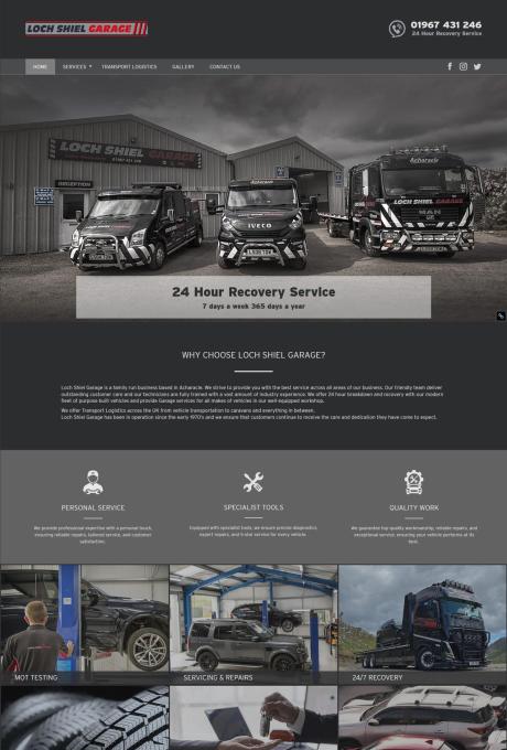 Loch Shiel Garage Website by Andy Lock Design