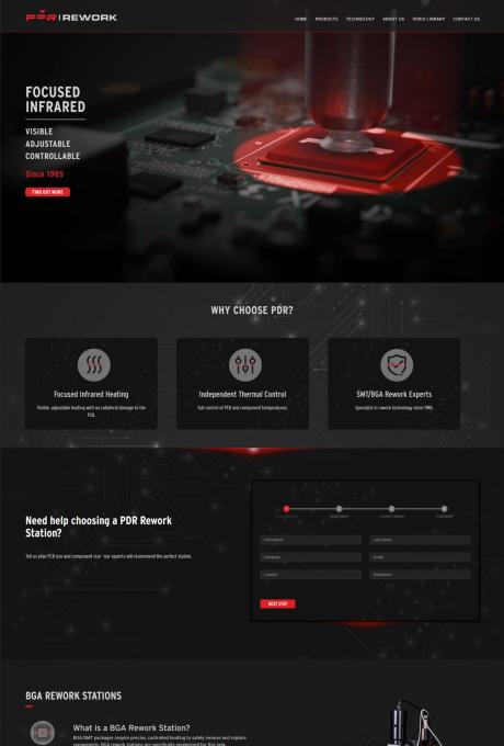 PDR Rework Website Design