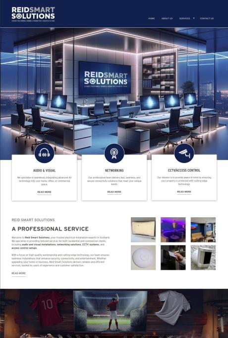 Reid Smart Solutions Website Design by Andy Lock Design